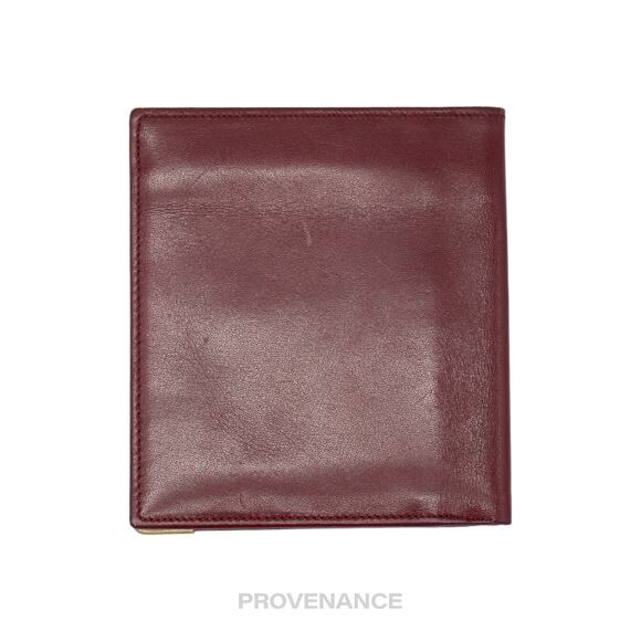 🔴 Givenchy ID Bifold Wallet - Burgundy Leather - Picture 2 of 6